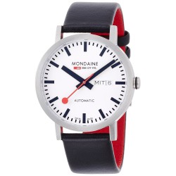 Relógio Mondaine Unisex Swiss Automatic Black Watch