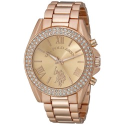 Relógio feminino U.S. Polo USC40037 Ouro Rosé