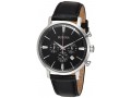 Relógio Masculino Quartz Stainless Steel and Leather Casual