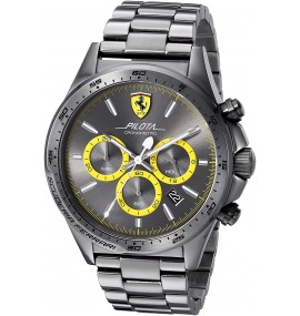 Relógio Masculino Cinza Scuderia Ferrari PILOTA